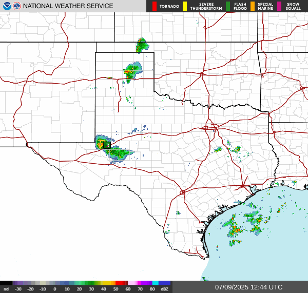 Weather radar map